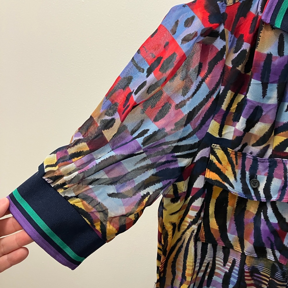 Anne Klein Multicolor Patterned Maxi Dress - Picture 5 of 6